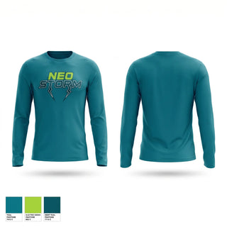 Long Sleeve Performance Shirt, NEO Storm, Softball, Teamtime, Team time, sublimation, custom sports apparel, team uniforms, spirit wear, spiritwear, sports uniforms, custom shirts, team store, custom team store, fundraiser sports, apparel fundraiser