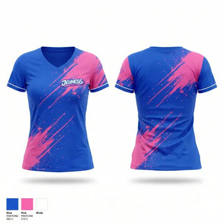 Womens Short Sleeve Vneck Shirt, Jeuness, Spirit Store, Teamtime, Team time, sublimation, custom sports apparel, team uniforms, spirit wear, spiritwear, sports uniforms, custom shirts, team store, custom team store, fundraiser sports, apparel fundraiser