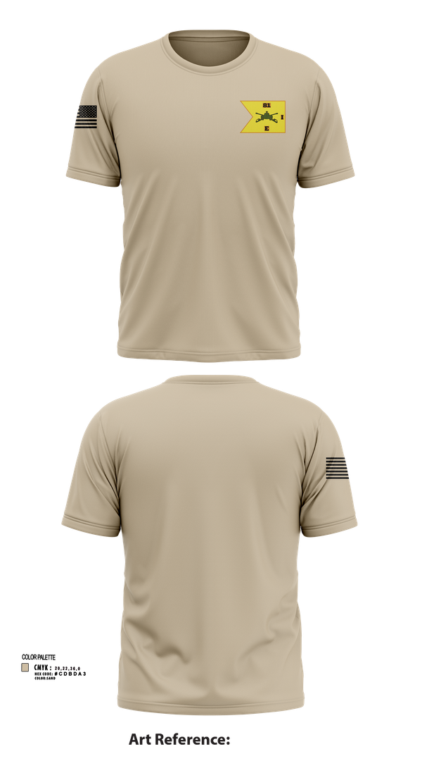 Short Sleeve Performance Shirt, E1-81 AR BDE, , Teamtime, Team time, sublimation, custom sports apparel, team uniforms, spirit wear, spiritwear, sports uniforms, custom shirts, team store, custom team store, fundraiser sports, apparel fundraiser