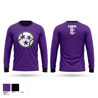 East Tennessee Hustle Baseball Long Sleeve Performance Shirt 2