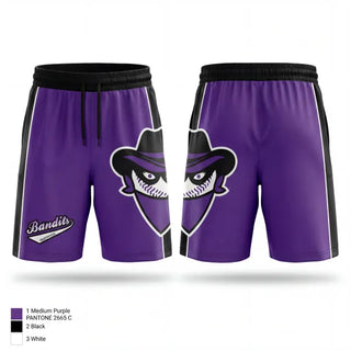 Athletic Shorts With Pockets, Bandits, Softball, Teamtime, Team time, sublimation, custom sports apparel, team uniforms, spirit wear, spiritwear, sports uniforms, custom shirts, team store, custom team store, fundraiser sports, apparel fundraiser