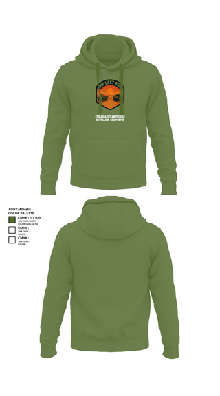 Hoodie, 4th Assault Amphibian Battalion, Company B, , Teamtime, Team time, sublimation, custom sports apparel, team uniforms, spirit wear, spiritwear, sports uniforms, custom shirts, team store, custom team store, fundraiser sports, apparel fundraiser