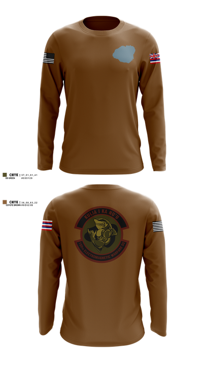 150th Electromagnetic Warfare Squadron 66679137 Long Sleeve Performance Shirt 4