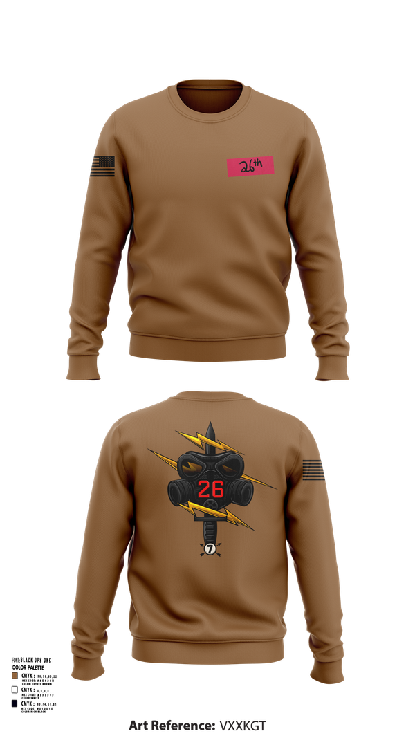 Crew Neck Sweatshirt, 26th CM Co, , Teamtime, Team time, sublimation, custom sports apparel, team uniforms, spirit wear, spiritwear, sports uniforms, custom shirts, team store, custom team store, fundraiser sports, apparel fundraiser