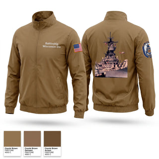 Windbreaker, Battleship Wisconsin Div, Navy, Teamtime, Team time, sublimation, custom sports apparel, team uniforms, spirit wear, spiritwear, sports uniforms, custom shirts, team store, custom team store, fundraiser sports, apparel fundraiser