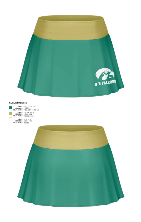 Skort, D-R Falcons, , Teamtime, Team time, sublimation, custom sports apparel, team uniforms, spirit wear, spiritwear, sports uniforms, custom shirts, team store, custom team store, fundraiser sports, apparel fundraiser