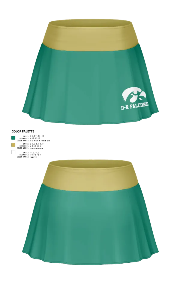 Skort, D-R Falcons, , Teamtime, Team time, sublimation, custom sports apparel, team uniforms, spirit wear, spiritwear, sports uniforms, custom shirts, team store, custom team store, fundraiser sports, apparel fundraiser