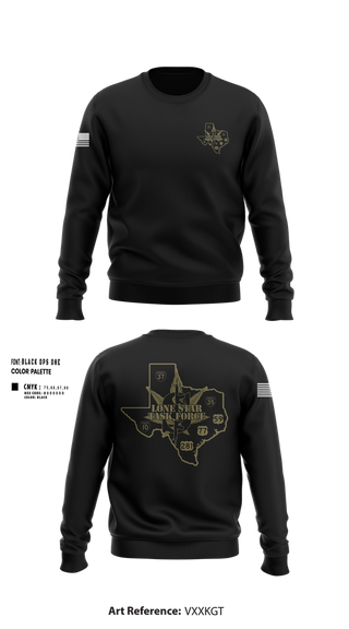 Crew Neck Sweatshirt, Lone Star Task Force, Police, Teamtime, Team time, sublimation, custom sports apparel, team uniforms, spirit wear, spiritwear, sports uniforms, custom shirts, team store, custom team store, fundraiser sports, apparel fundraiser
