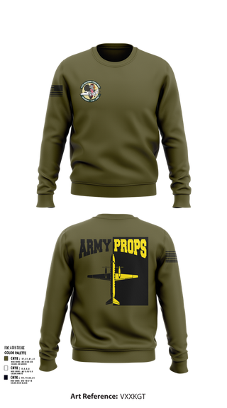 Crew Neck Sweatshirt, DET 2 CO A 2-245th AVN, , Teamtime, Team time, sublimation, custom sports apparel, team uniforms, spirit wear, spiritwear, sports uniforms, custom shirts, team store, custom team store, fundraiser sports, apparel fundraiser