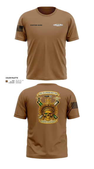 Short Sleeve Performance Shirt, USS Illinois (SSN 786), , Teamtime, Team time, sublimation, custom sports apparel, team uniforms, spirit wear, spiritwear, sports uniforms, custom shirts, team store, custom team store, fundraiser sports, apparel fundraiser