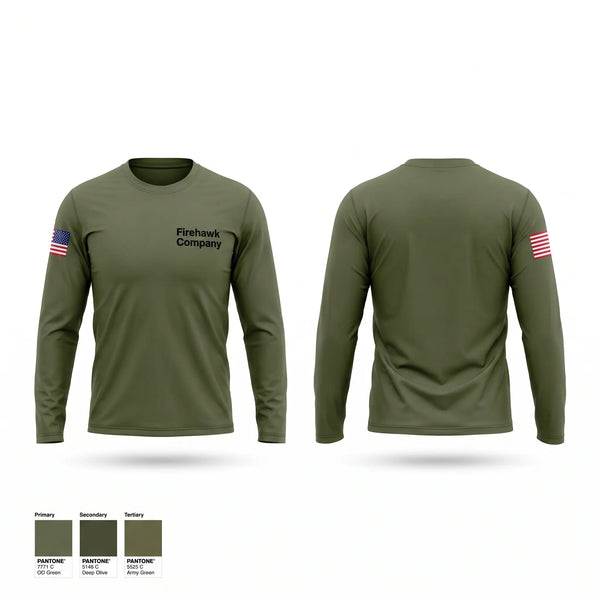 Long Sleeve Performance Shirt, Firehawk Company, National Guard, Teamtime, Team time, sublimation, custom sports apparel, team uniforms, spirit wear, spiritwear, sports uniforms, custom shirts, team store, custom team store, fundraiser sports, apparel fundraiser