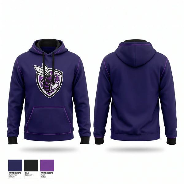 Hoodie, North Shore Swarm Rugby, Rugby, Teamtime, Team time, sublimation, custom sports apparel, team uniforms, spirit wear, spiritwear, sports uniforms, custom shirts, team store, custom team store, fundraiser sports, apparel fundraiser