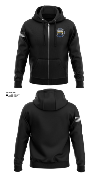 Zip Hoodie, SASPD, Police, Teamtime, Team time, sublimation, custom sports apparel, team uniforms, spirit wear, spiritwear, sports uniforms, custom shirts, team store, custom team store, fundraiser sports, apparel fundraiser
