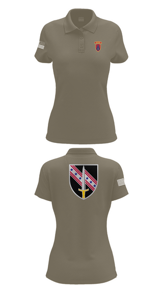 Womens Short Sleeve Performance Polo, 6/54th Security Force Assistance Brigade, , Teamtime, Team time, sublimation, custom sports apparel, team uniforms, spirit wear, spiritwear, sports uniforms, custom shirts, team store, custom team store, fundraiser sports, apparel fundraiser
