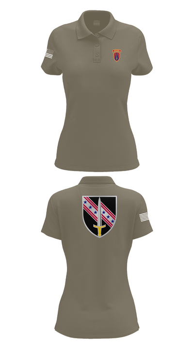 6/54th Security Force Assistance Brigade 11702095 Women's Short Sleeve Performance Polo  - 75