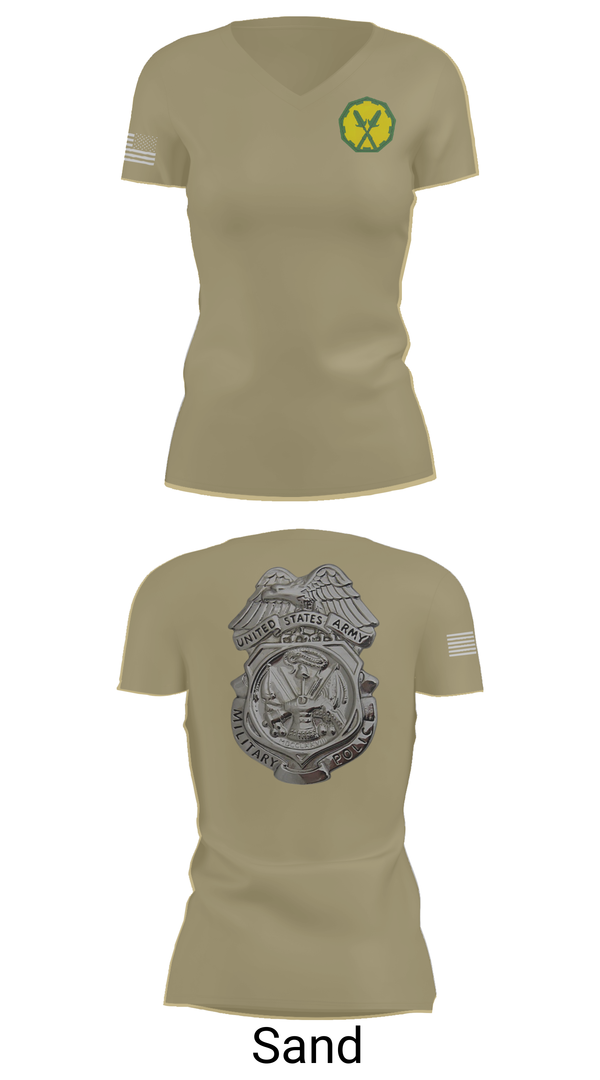 Womens Short Sleeve Vneck Shirt, 88th Military Police Company, , Teamtime, Team time, sublimation, custom sports apparel, team uniforms, spirit wear, spiritwear, sports uniforms, custom shirts, team store, custom team store, fundraiser sports, apparel fundraiser