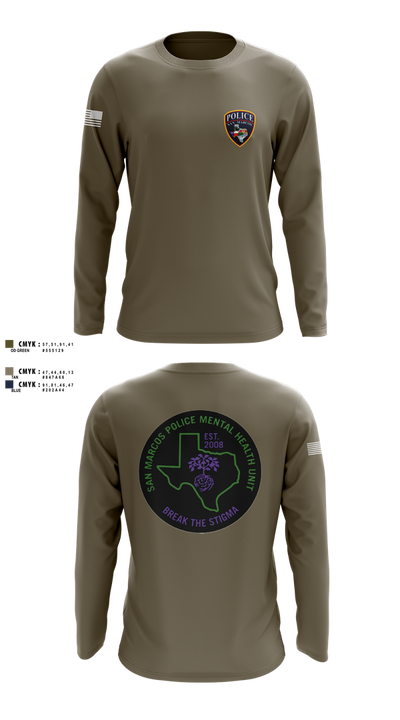 SMPD Mental Health Unit 50608252 Long Sleeve Performance Shirt 4