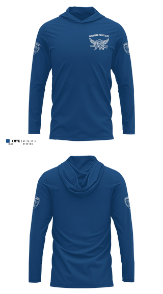 Long Sleeve Performance Shirt with hood, Rockford Police S.R.T., Police, Teamtime, Team time, sublimation, custom sports apparel, team uniforms, spirit wear, spiritwear, sports uniforms, custom shirts, team store, custom team store, fundraiser sports, apparel fundraiser