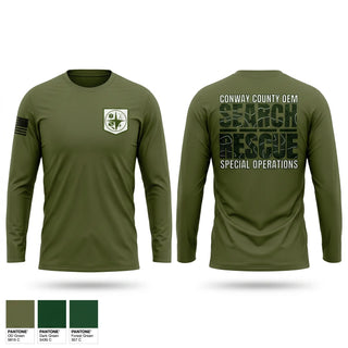 Long Sleeve Performance Shirt, Conway County OEM Rescue, EMS/EMT, Teamtime, Team time, sublimation, custom sports apparel, team uniforms, spirit wear, spiritwear, sports uniforms, custom shirts, team store, custom team store, fundraiser sports, apparel fundraiser