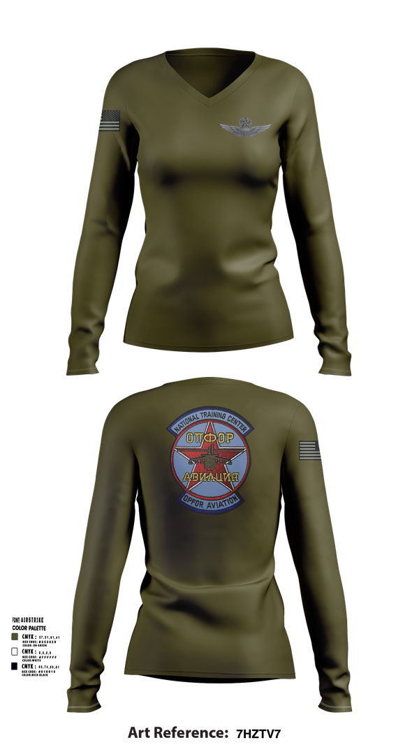 Womens Long Sleeve Vneck Shirt, Sokol Platoon, , Teamtime, Team time, sublimation, custom sports apparel, team uniforms, spirit wear, spiritwear, sports uniforms, custom shirts, team store, custom team store, fundraiser sports, apparel fundraiser