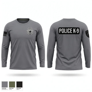 Long Sleeve Performance Shirt, Cheyenne pd k9, Police, Teamtime, Team time, sublimation, custom sports apparel, team uniforms, spirit wear, spiritwear, sports uniforms, custom shirts, team store, custom team store, fundraiser sports, apparel fundraiser