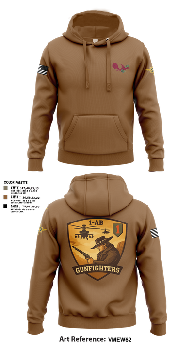 1-1 Attack Battalion, HHC, S2 65636649 Hoodie - 2