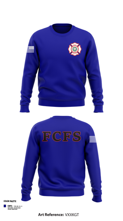 Fairfield County Fire Service 95108928 Crew Neck Sweatshirt - 101