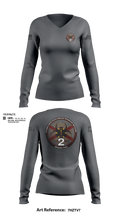 FIDTN Region 2 85657756 Women's Long Sleeve V-neck Shirt - 5