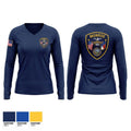 Monroe police department Women's Long Sleeve V-neck Shirt - 1