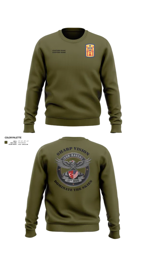 Crew Neck Sweatshirt, 11th MDB, Army, Teamtime, Team time, sublimation, custom sports apparel, team uniforms, spirit wear, spiritwear, sports uniforms, custom shirts, team store, custom team store, fundraiser sports, apparel fundraiser