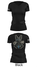 Willoughby K9 40647352 Women's Short Sleeve V-neck Shirt - 27
