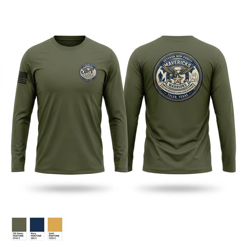 Long Sleeve Performance Shirt, Mavericks Warriors, Army, Teamtime, Team time, sublimation, custom sports apparel, team uniforms, spirit wear, spiritwear, sports uniforms, custom shirts, team store, custom team store, fundraiser sports, apparel fundraiser