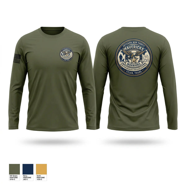 Long Sleeve Performance Shirt, Mavericks Warriors, Army, Teamtime, Team time, sublimation, custom sports apparel, team uniforms, spirit wear, spiritwear, sports uniforms, custom shirts, team store, custom team store, fundraiser sports, apparel fundraiser