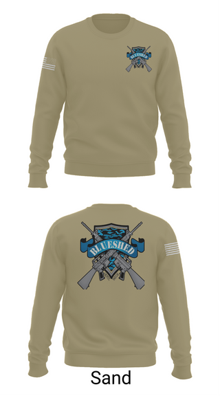 Crew Neck Sweatshirt, Blueshed Gun Shop, , Teamtime, Team time, sublimation, custom sports apparel, team uniforms, spirit wear, spiritwear, sports uniforms, custom shirts, team store, custom team store, fundraiser sports, apparel fundraiser