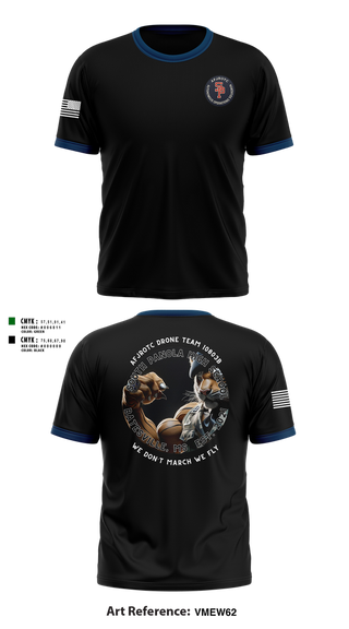 Short Sleeve Performance Shirt, AFJROTC MS-081 DRONE TEAM, , Teamtime, Team time, sublimation, custom sports apparel, team uniforms, spirit wear, spiritwear, sports uniforms, custom shirts, team store, custom team store, fundraiser sports, apparel fundraiser