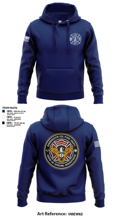 Sarasota County Fire Department 14494390 Hoodie - 6
