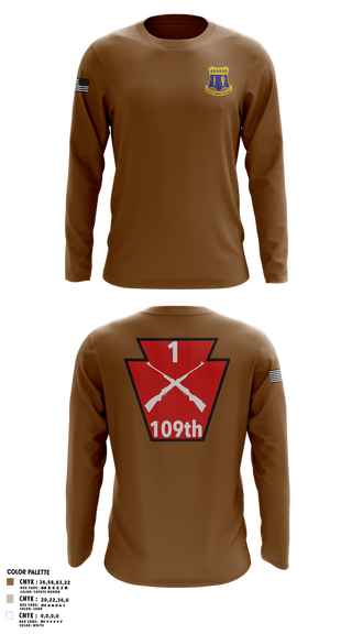 Long Sleeve Performance Shirt, A co 1/109, National Guard, Teamtime, Team time, sublimation, custom sports apparel, team uniforms, spirit wear, spiritwear, sports uniforms, custom shirts, team store, custom team store, fundraiser sports, apparel fundraiser