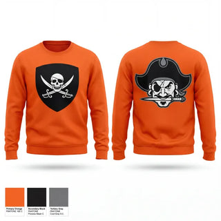 Crew Neck Sweatshirt, PIRATES, Bowling, Teamtime, Team time, sublimation, custom sports apparel, team uniforms, spirit wear, spiritwear, sports uniforms, custom shirts, team store, custom team store, fundraiser sports, apparel fundraiser