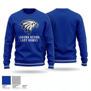 Crew Neck Sweatshirt, Laguna-Acoma Senior High School Basketball, Women's Basketball, Teamtime, Team time, sublimation, custom sports apparel, team uniforms, spirit wear, spiritwear, sports uniforms, custom shirts, team store, custom team store, fundraiser sports, apparel fundraiser
