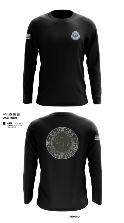 Florida Highway Patrol 5155523 Long Sleeve Performance Shirt 100