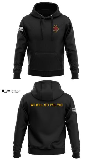 Hoodie, C Co 1-141 IN, Army, Teamtime, Team time, sublimation, custom sports apparel, team uniforms, spirit wear, spiritwear, sports uniforms, custom shirts, team store, custom team store, fundraiser sports, apparel fundraiser