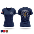 Richlands fire and rescue Women's Short Sleeve V-neck Shirt - 1