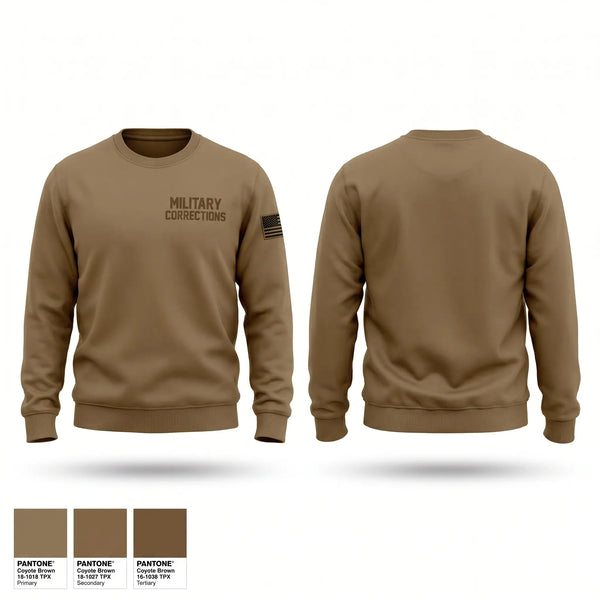Crew Neck Sweatshirt, Military Corrections, Army, Teamtime, Team time, sublimation, custom sports apparel, team uniforms, spirit wear, spiritwear, sports uniforms, custom shirts, team store, custom team store, fundraiser sports, apparel fundraiser