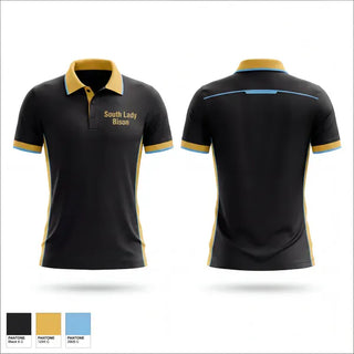 Short Sleeve Performance Polo, South Lady Bison, Wrestling, Teamtime, Team time, sublimation, custom sports apparel, team uniforms, spirit wear, spiritwear, sports uniforms, custom shirts, team store, custom team store, fundraiser sports, apparel fundraiser