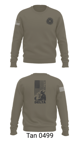 Crew Neck Sweatshirt, Delta 5-7 ADA, Army, Teamtime, Team time, sublimation, custom sports apparel, team uniforms, spirit wear, spiritwear, sports uniforms, custom shirts, team store, custom team store, fundraiser sports, apparel fundraiser