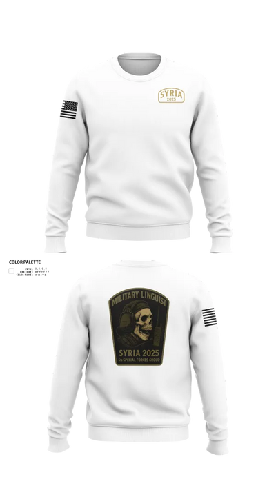 Syria linguist 93457826 Crew Neck Sweatshirt - 41