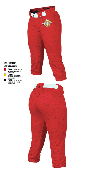 Softball Pants, Fallbrook girls softball, Softball, Teamtime, Team time, sublimation, custom sports apparel, team uniforms, spirit wear, spiritwear, sports uniforms, custom shirts, team store, custom team store, fundraiser sports, apparel fundraiser