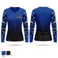 Panthers Women's Long Sleeve V-neck Shirt - 1