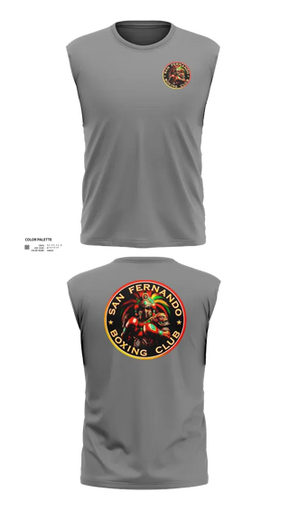 Sleeveless Performance Shirt, San Fernando Boxing Club, Spirit Store, Teamtime, Team time, sublimation, custom sports apparel, team uniforms, spirit wear, spiritwear, sports uniforms, custom shirts, team store, custom team store, fundraiser sports, apparel fundraiser