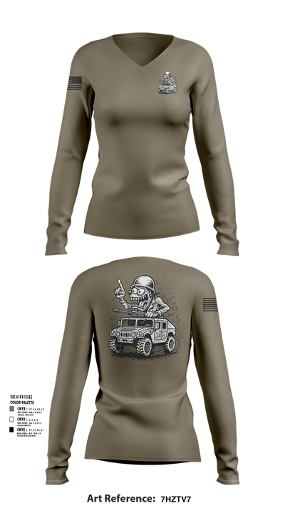 278th JMTG-U Mayors Cell Mech. 76507517 Women's Long Sleeve V-neck Shirt - 101